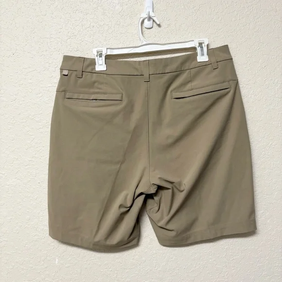 Lululemon Mens Commission Shorts 9” Beige Size 34 Golf Chino Shorts Warpstreme - Picture 3 of 7